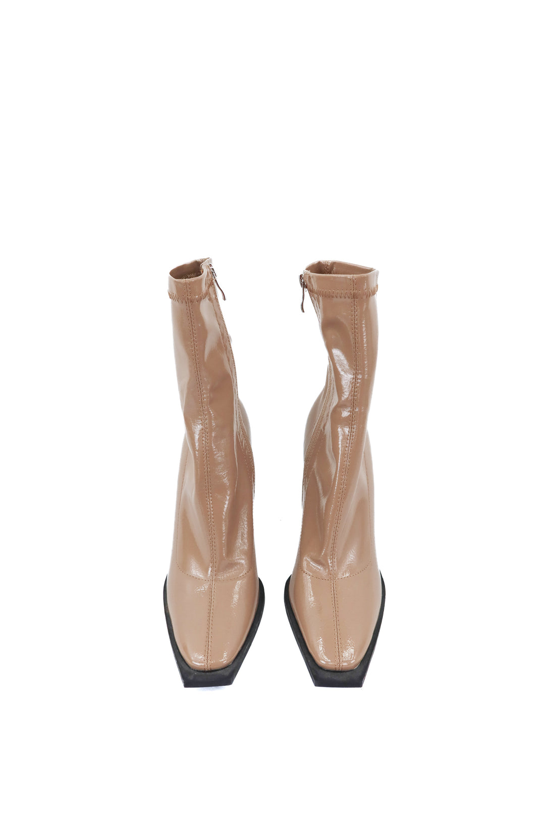 princess polly taupe patent boots (8)