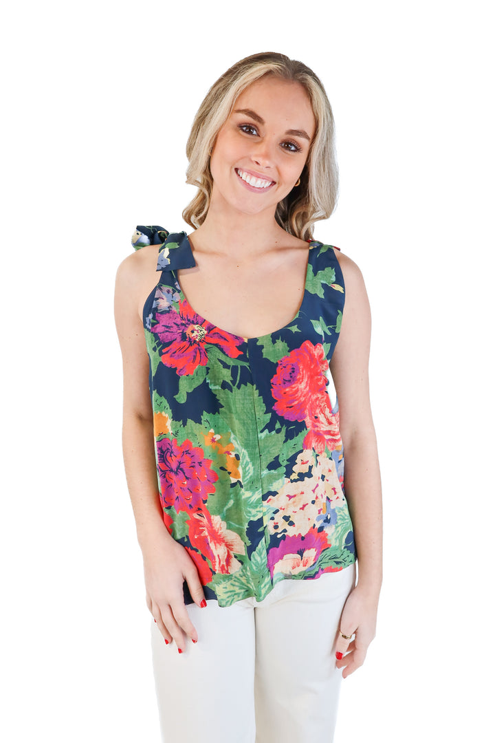 Sezane Silk Floral Top (FR38/ US6; retails for $135)