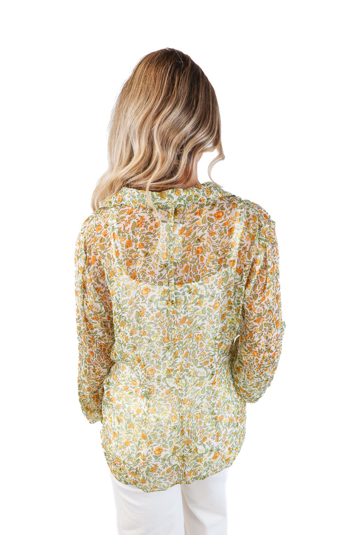 J. Crew Sheer Floral Blouse (8)