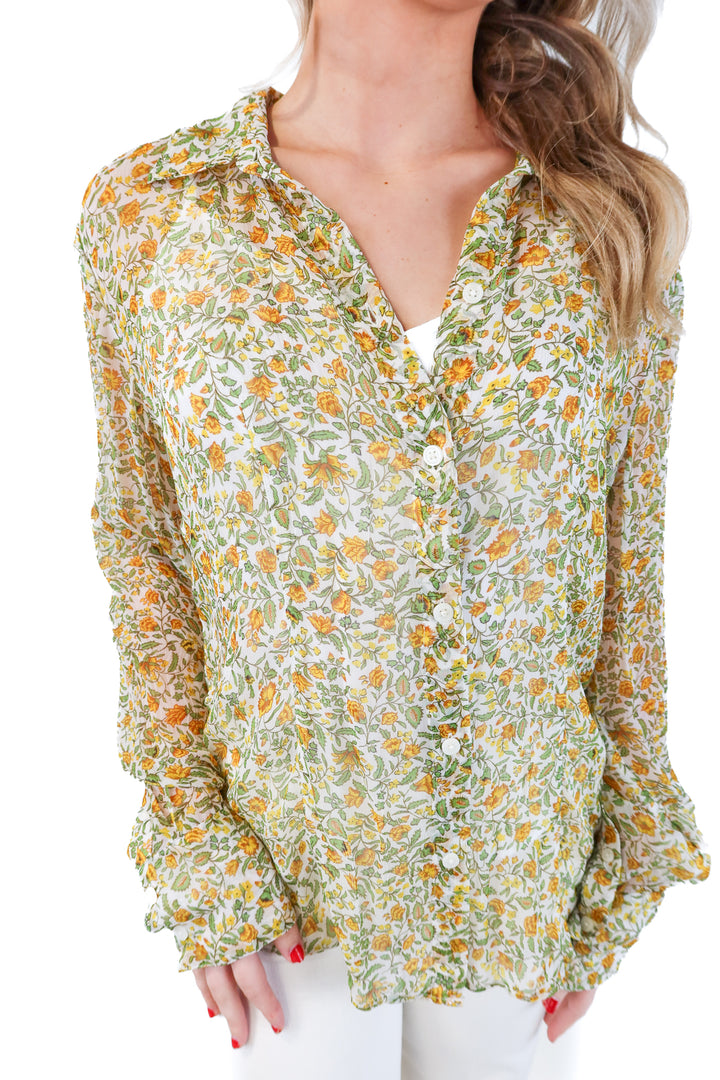 J. Crew Sheer Floral Blouse (8)