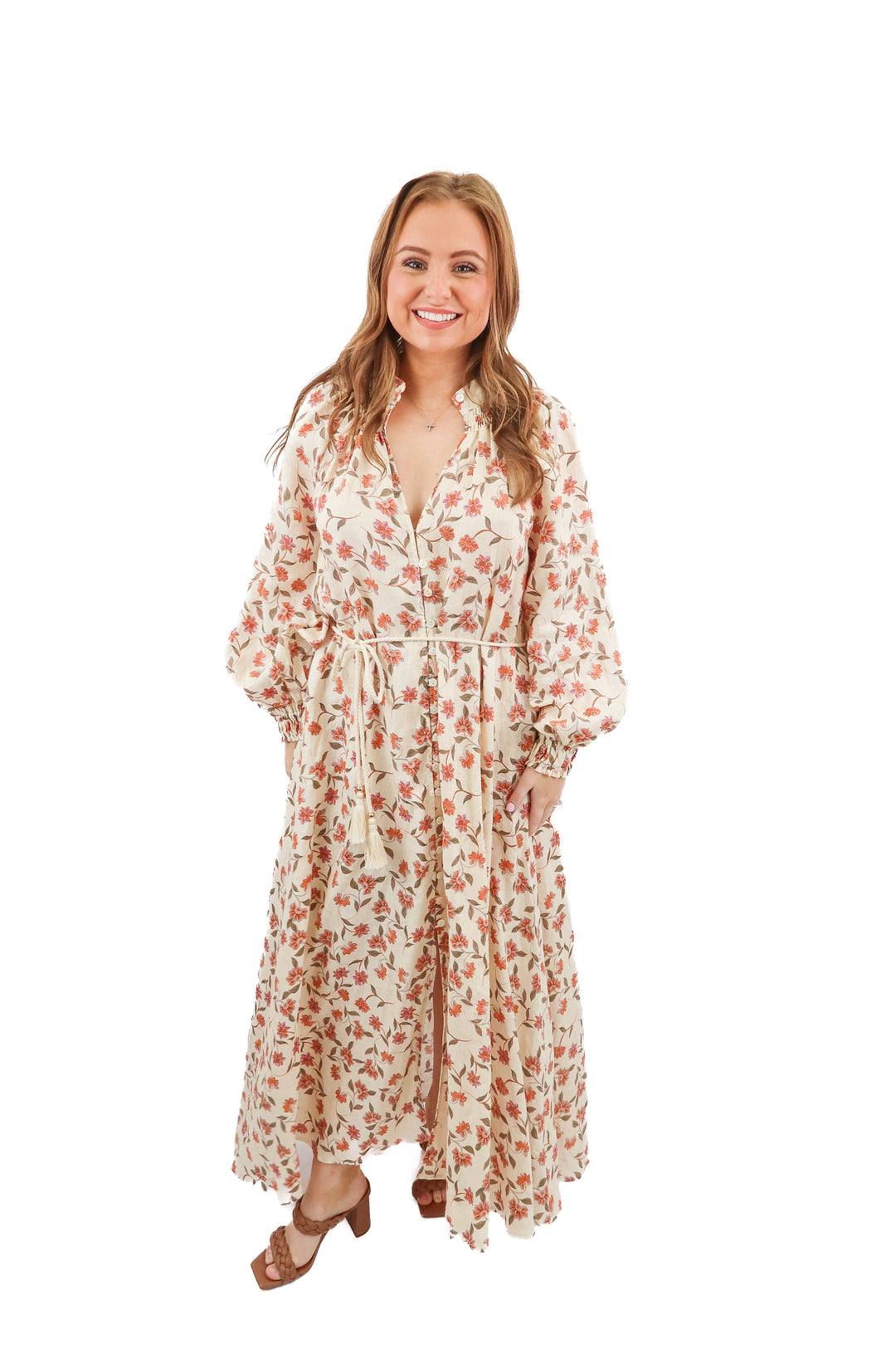 Kivari floral midi dress (4; retail $358)