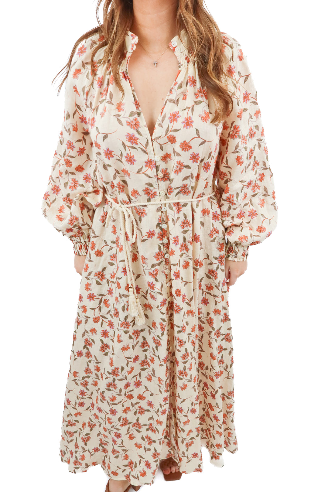 Kivari floral midi dress (4; retail $358)