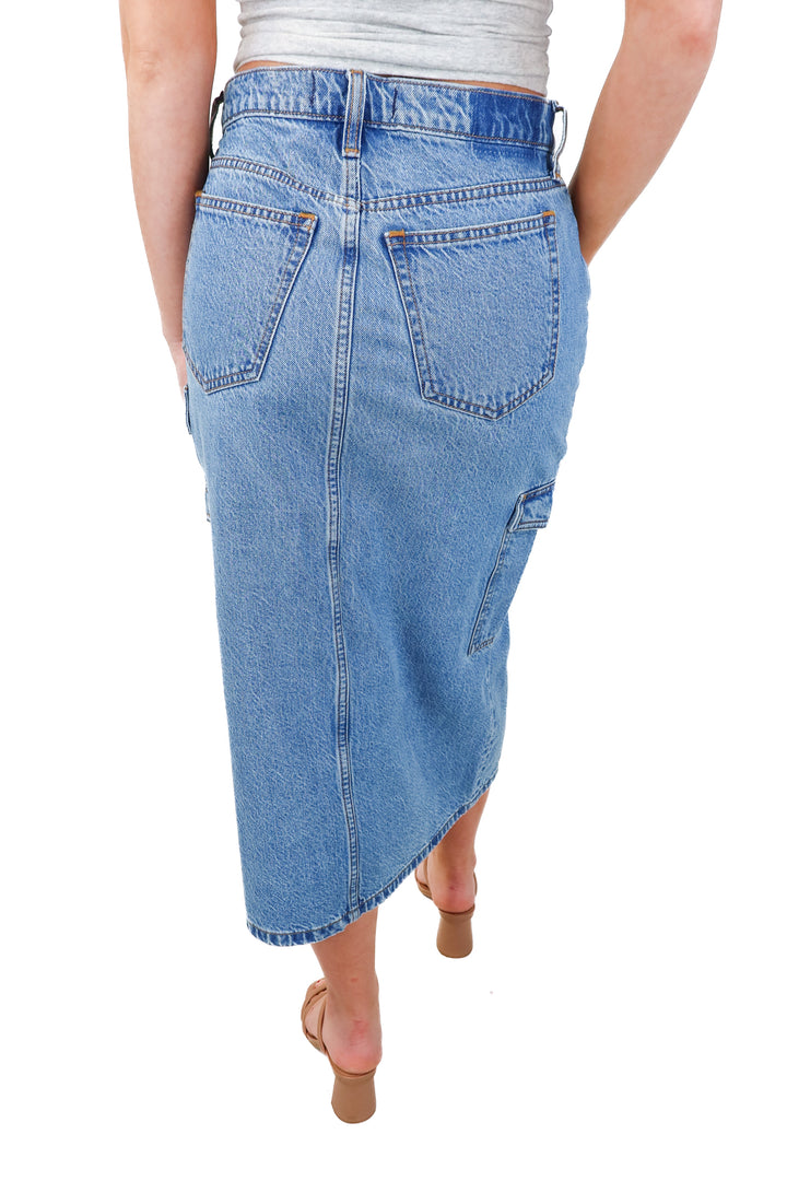 abercrombie & fitch cargo denim skirt NWT (26; retails $80)