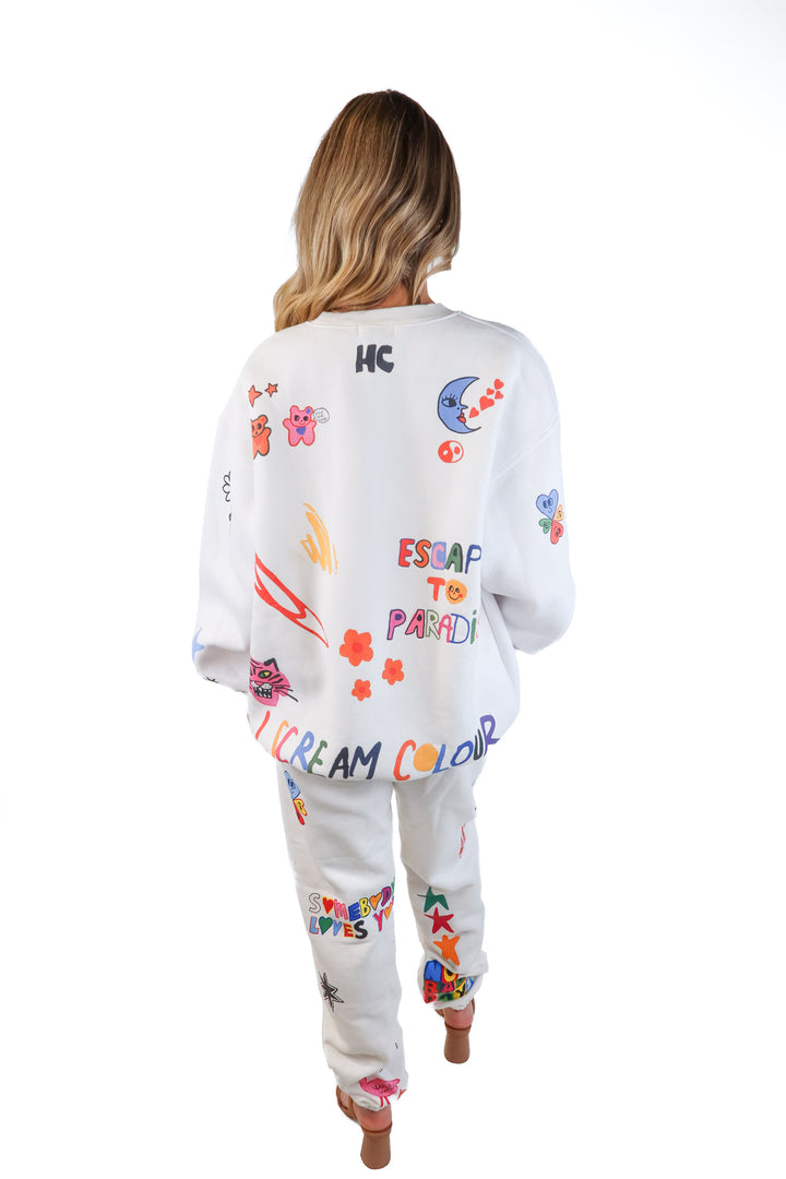 Mayfair Group "Somebody loves you" sweatsuit (S/M; retail $250)