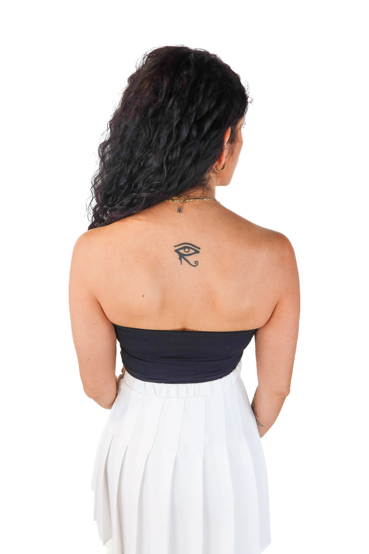 susana monaco black tube top (s; retail $108)