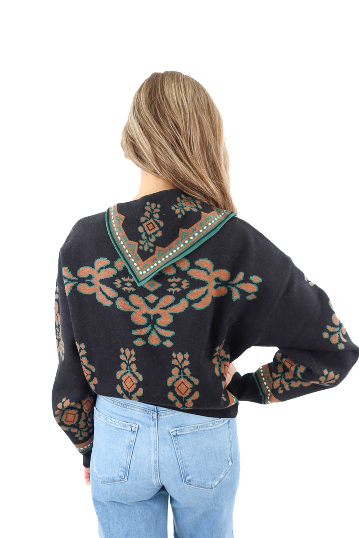 thml overlay printed sweater NWT (s; retail $92)