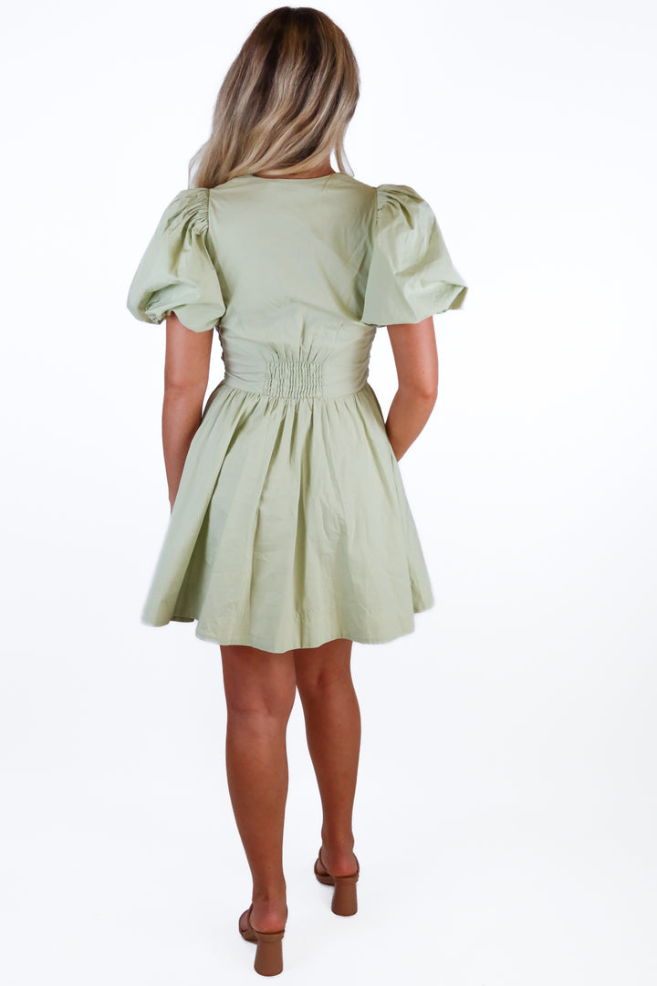 Lovann light green tie front mini dress NWT (8; $450)
