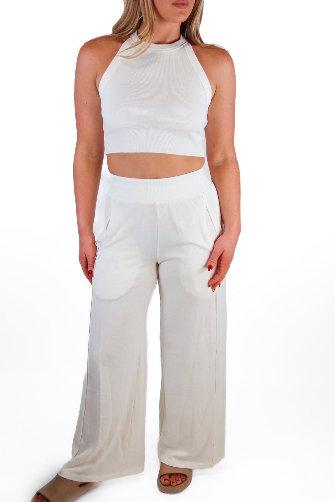 FP movement white lounge set (xs; retail $98)