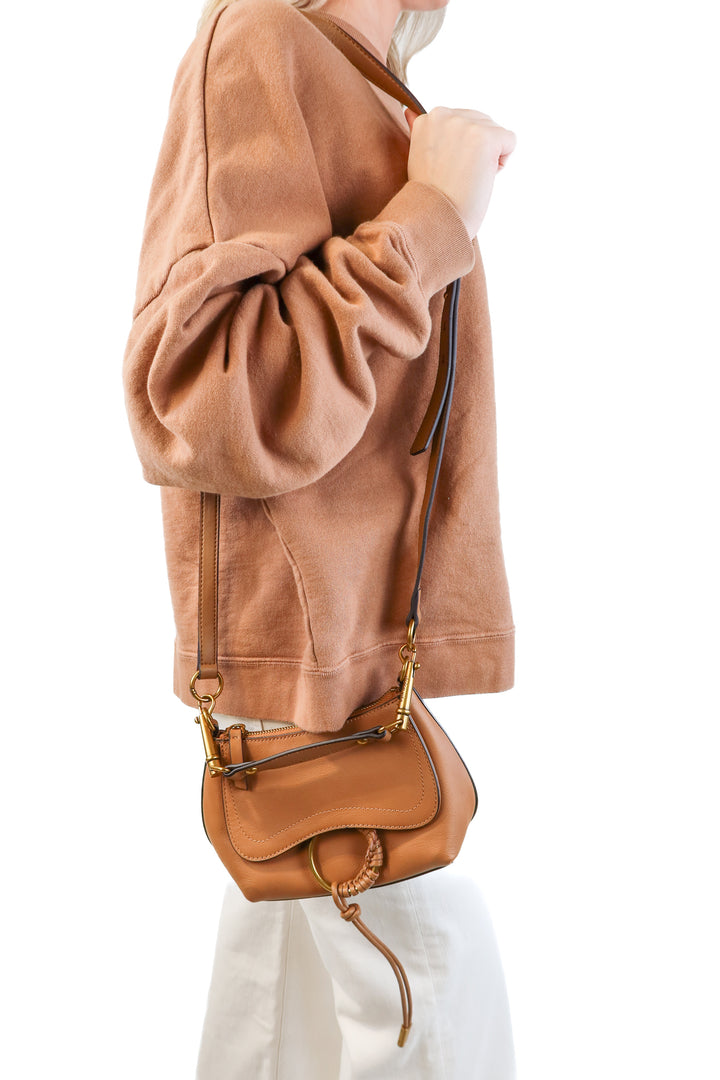 Dolce vita brown vegan leather purse