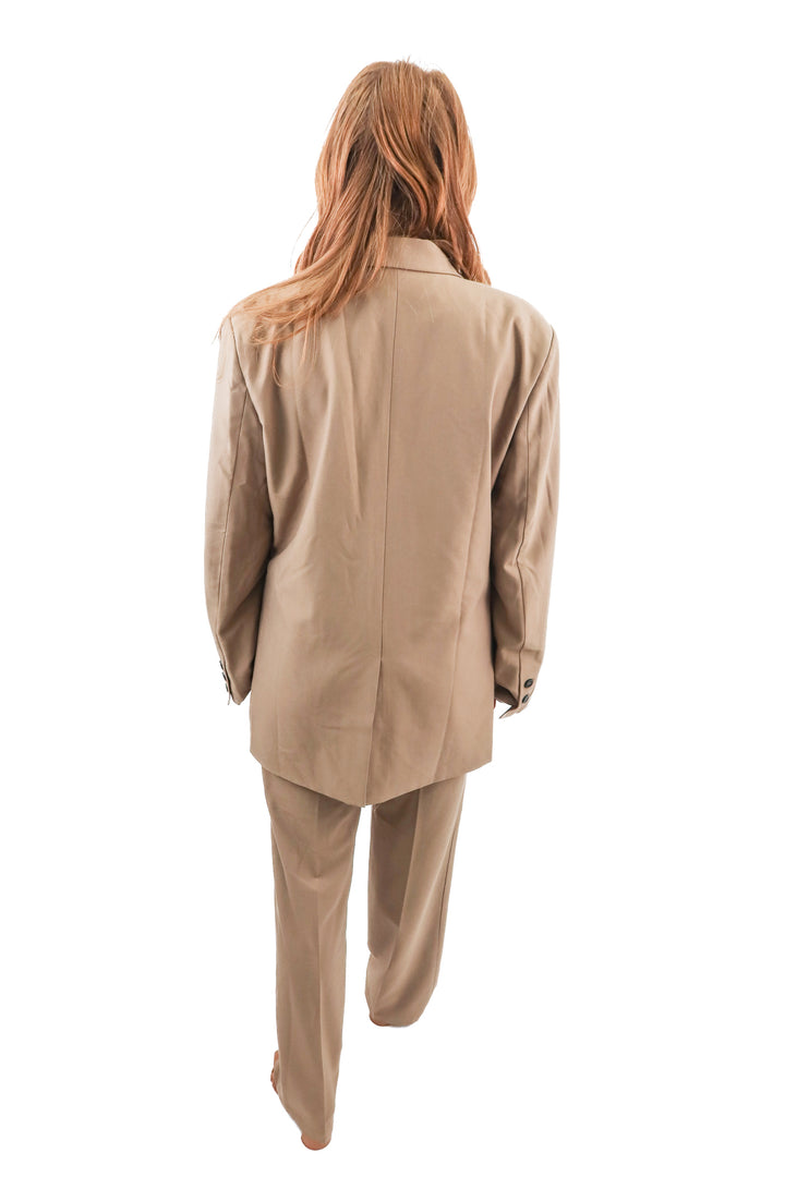 wildfox brown blazer and pants set (XS/S)
