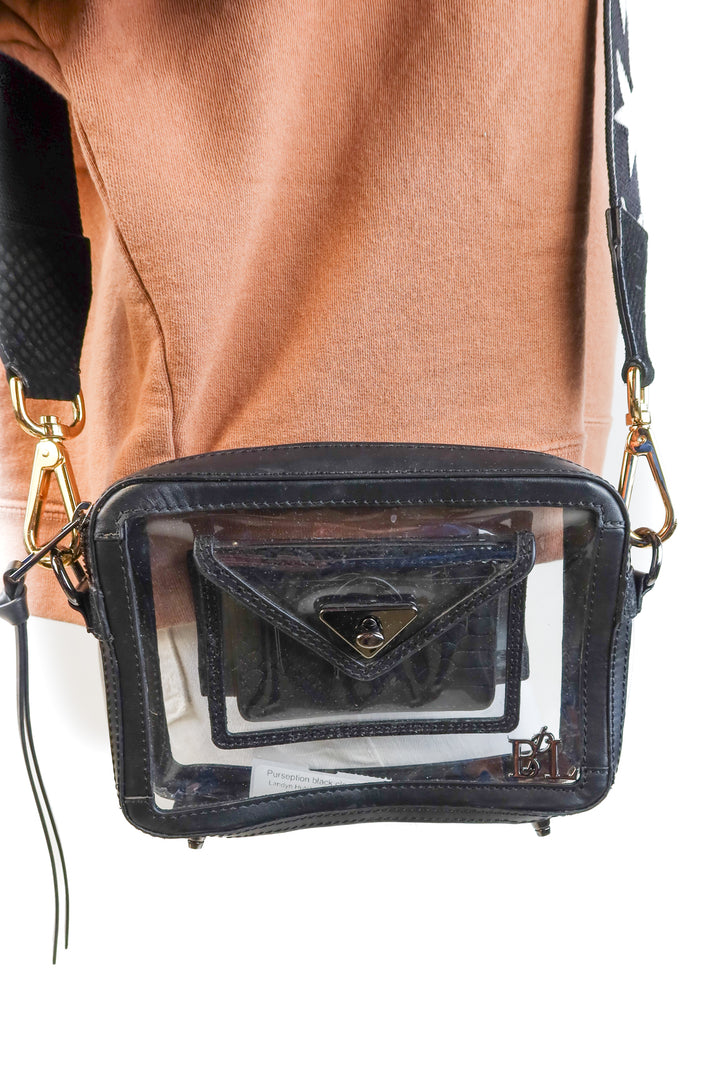 Purseption black clear back (retail $172)