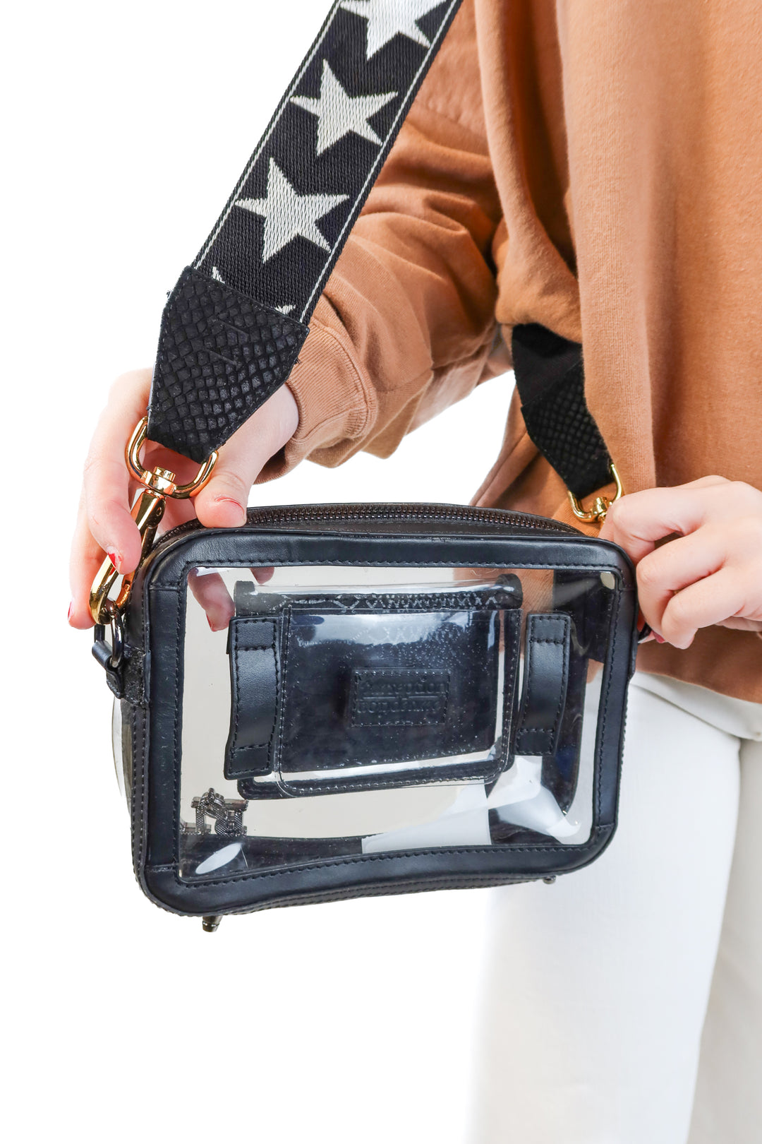 Purseption black clear back (retail $172)