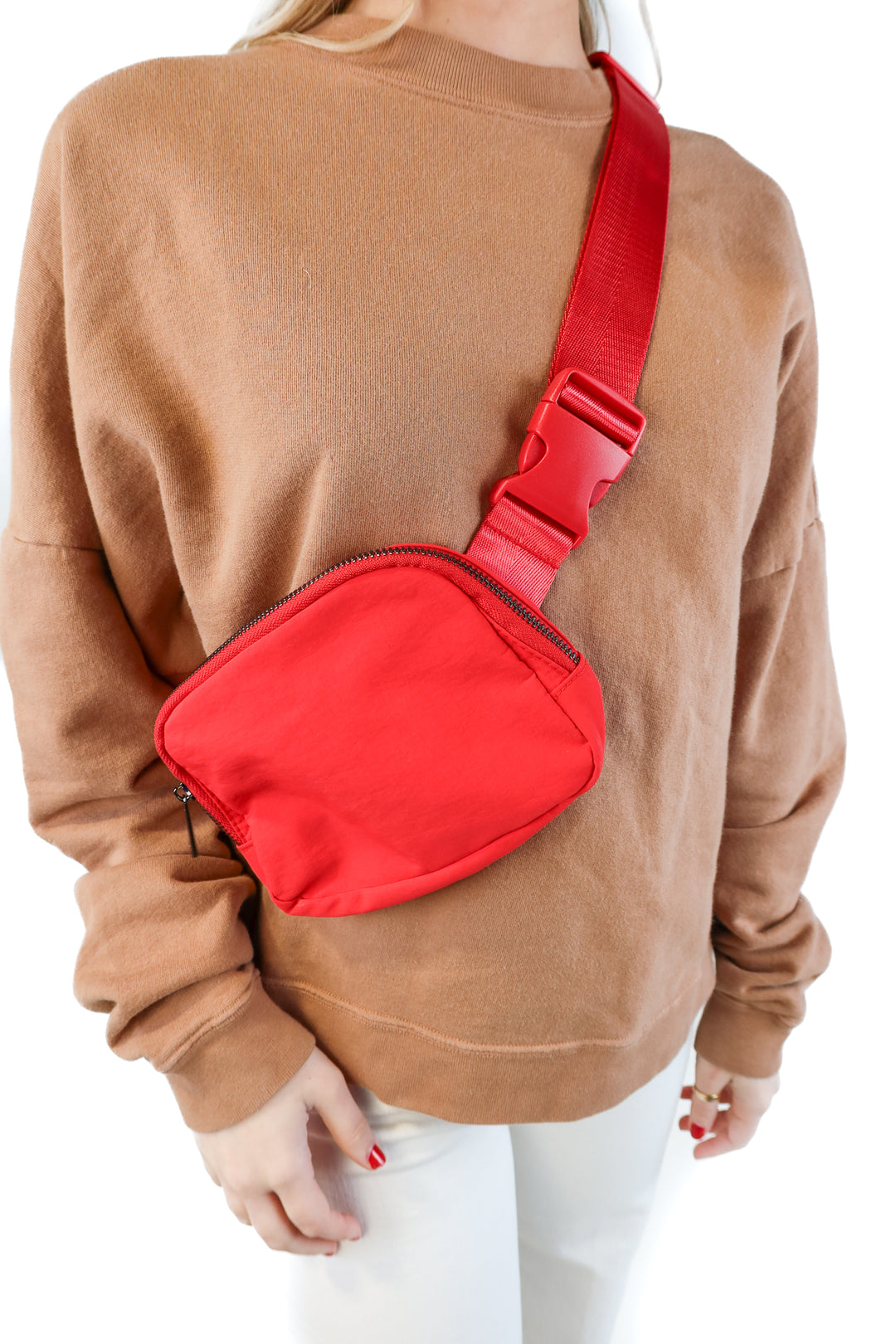 Red belt bag