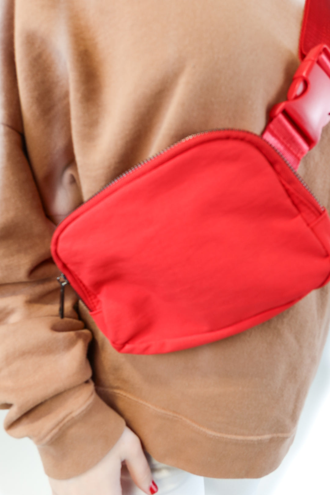 Red belt bag