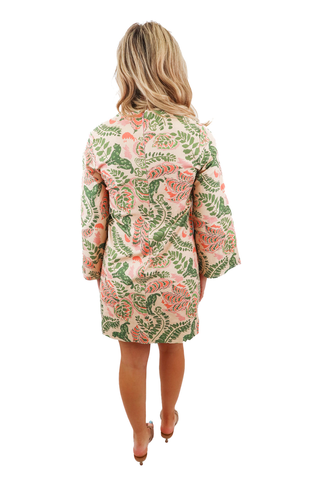 ck bradley peach woven dress (s; retail $256)