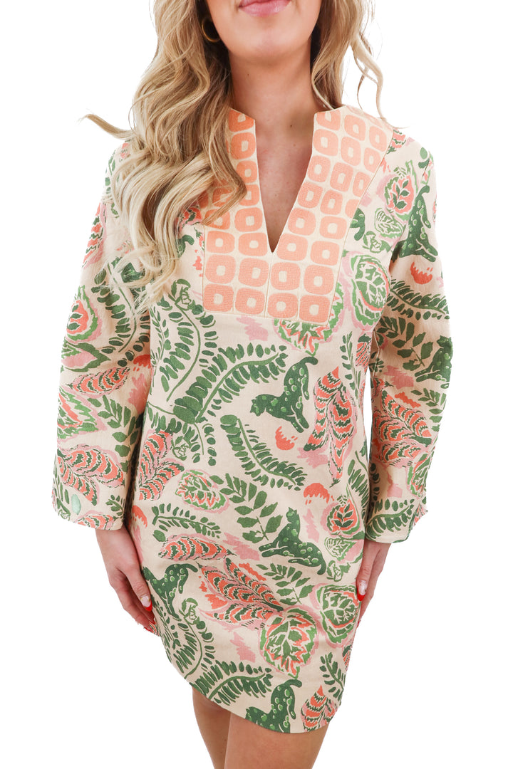 ck bradley peach woven dress (s; retail $256)