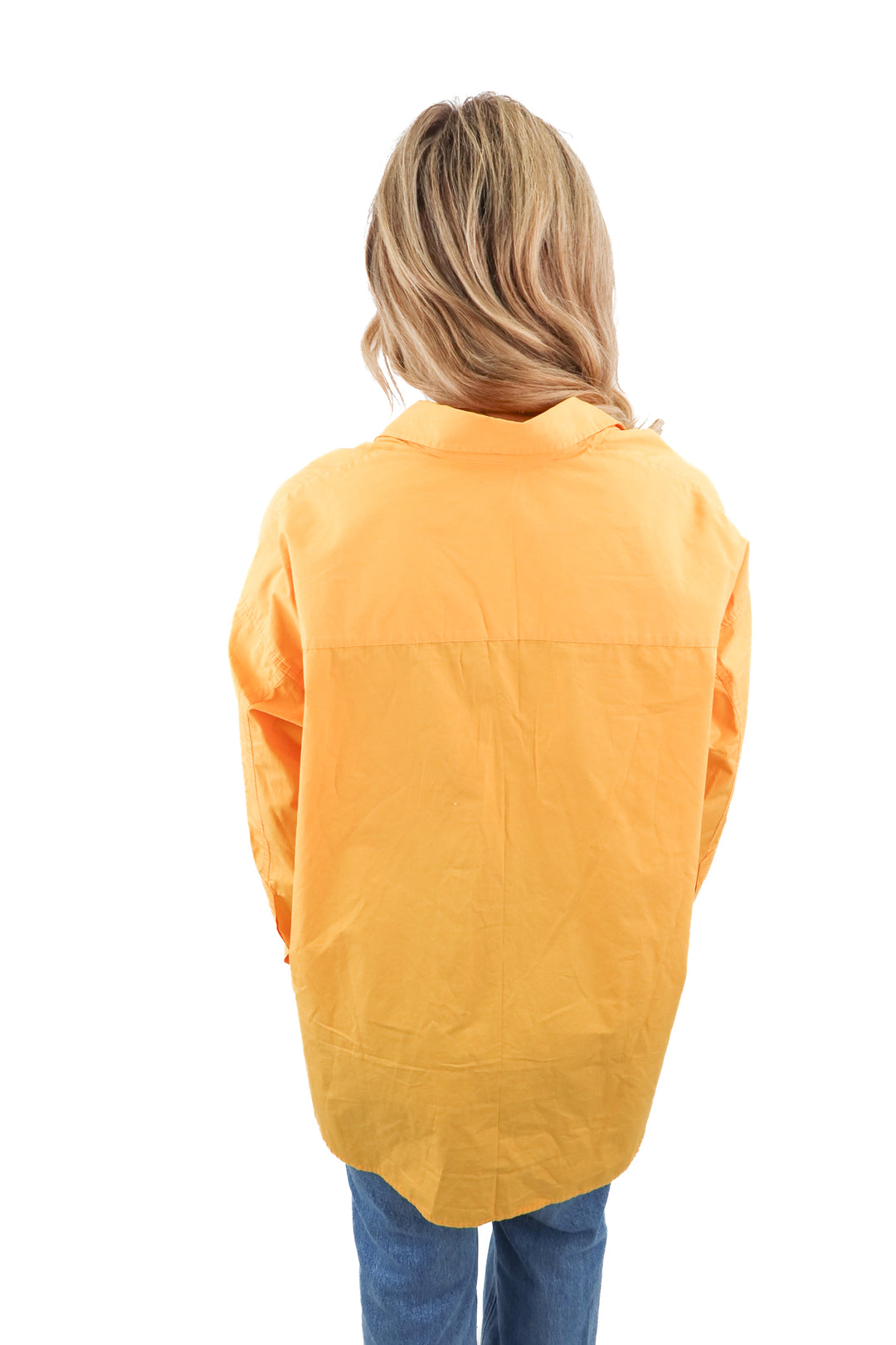 Wilfred free orange button up top (s)