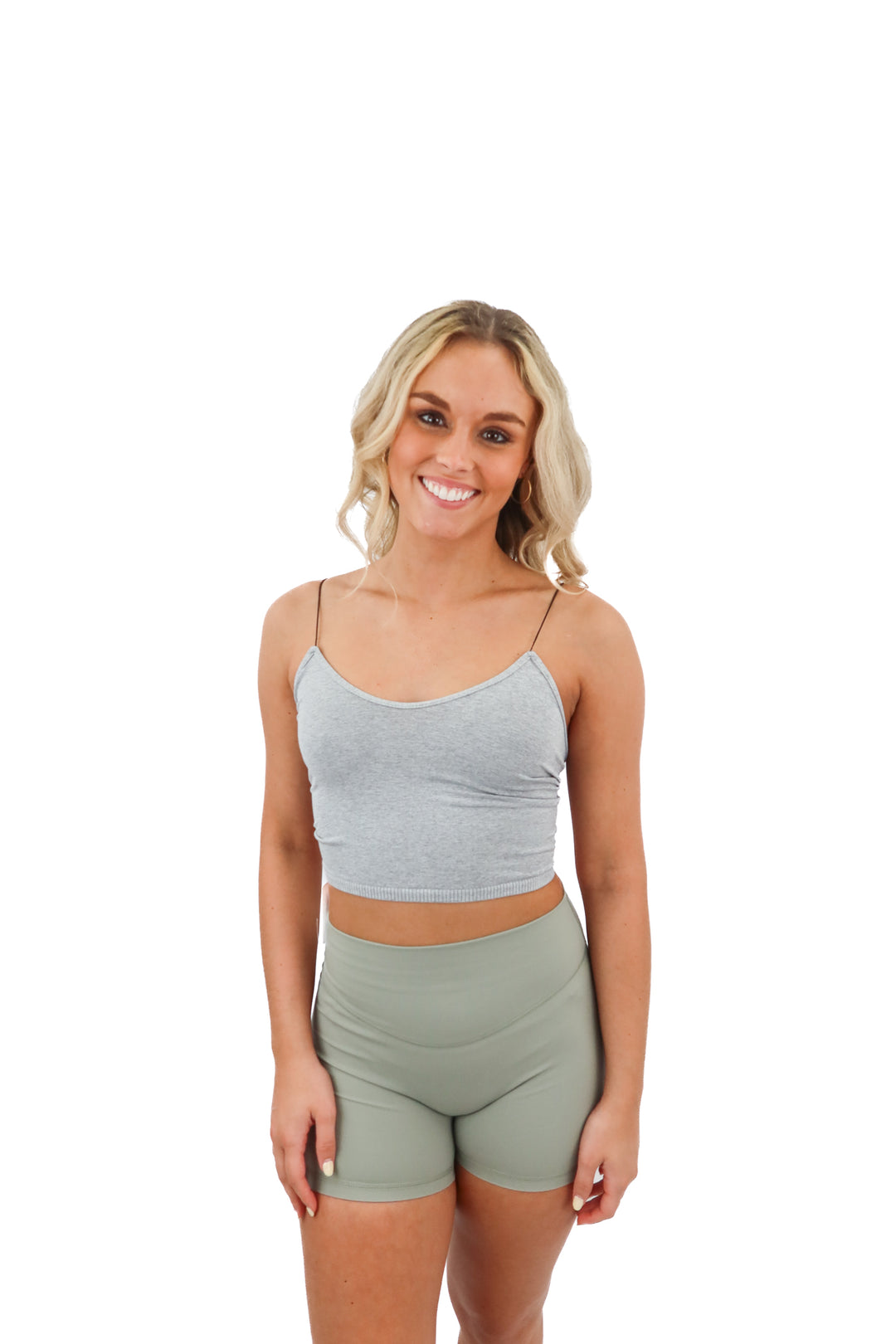 intimately free people 2pc brown/grey cami top (XS/S)