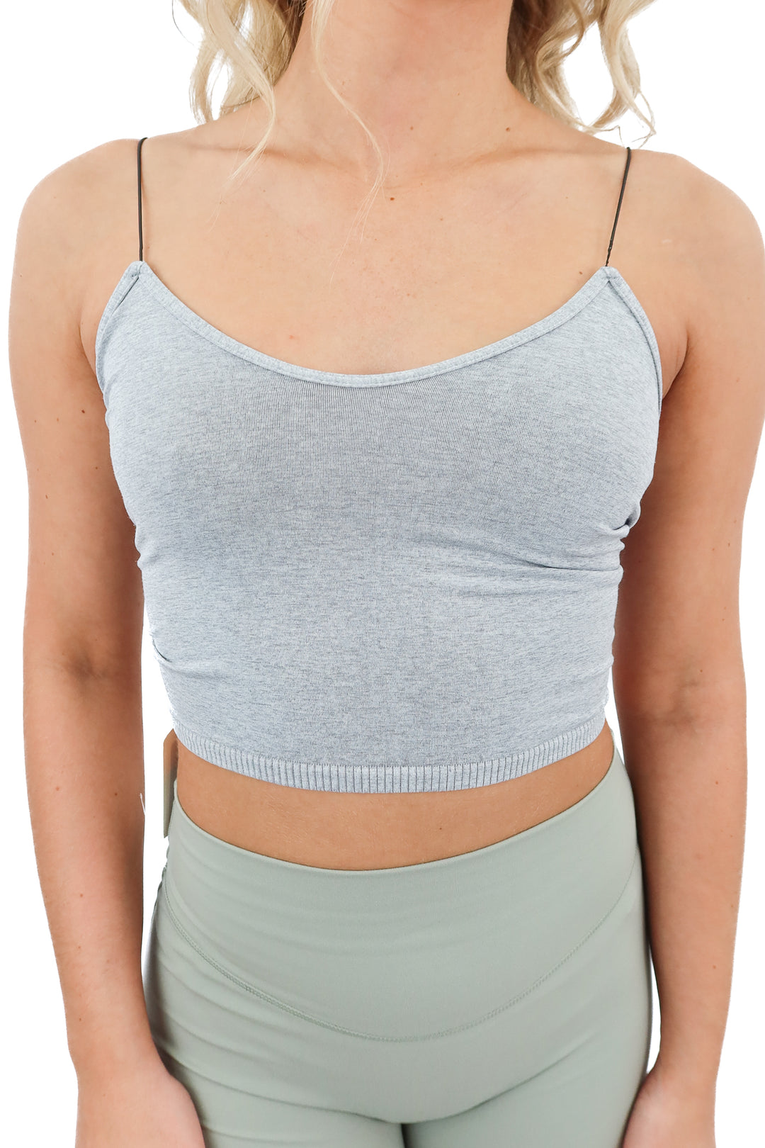 intimately free people 2pc brown/grey cami top (XS/S)