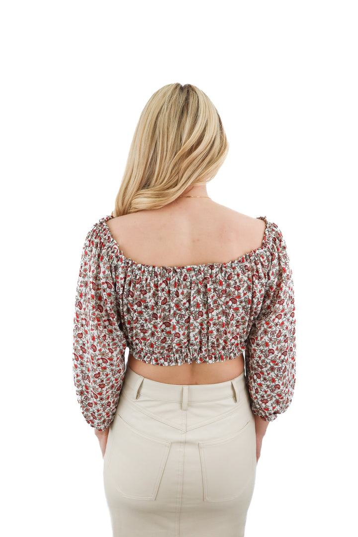 endless summer off the shoulder blouse (xs/s; retail $45)