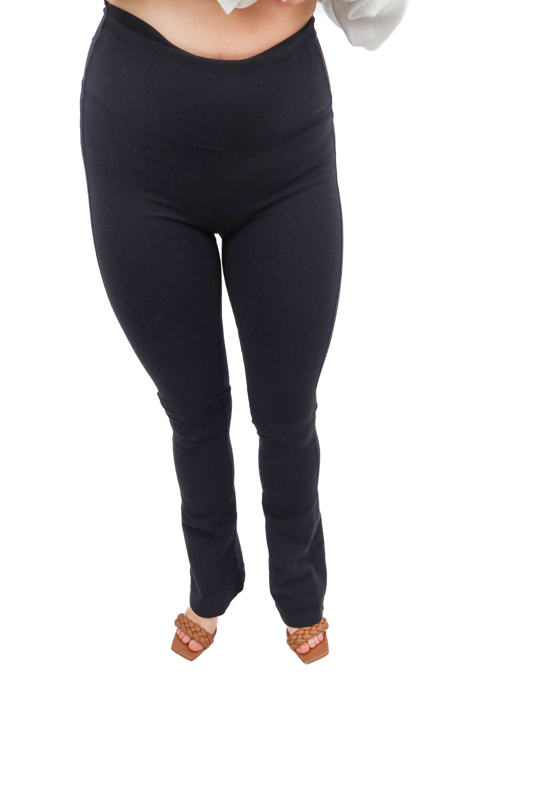splits59 black flare leggings (S; retail $118)