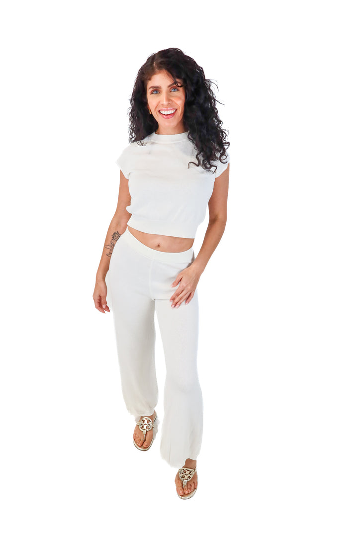 white knit lounge set (s)