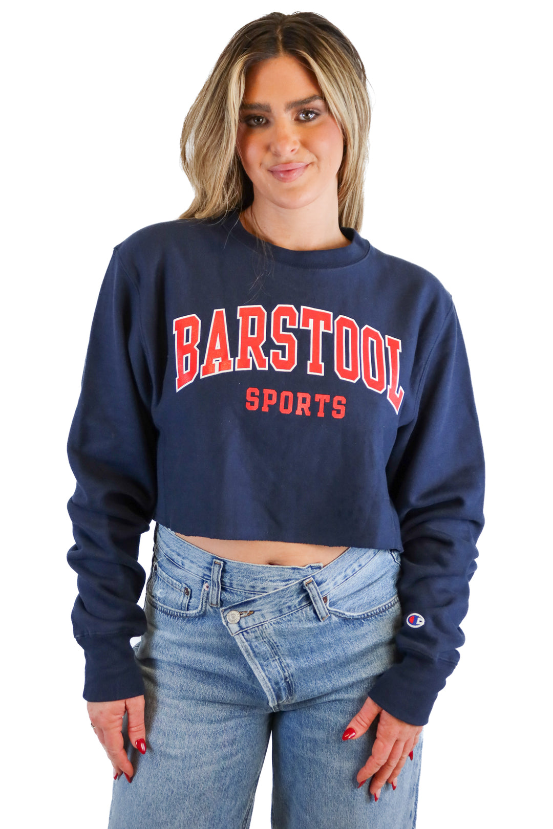 "Barstool Sports" cropped sweatshirt (S)