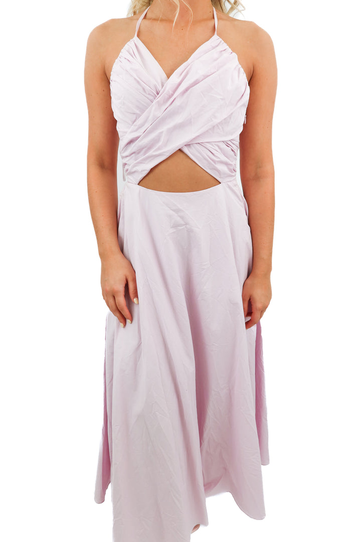 abercrombie & fitch lavender cut out dress (s; retail $140)
