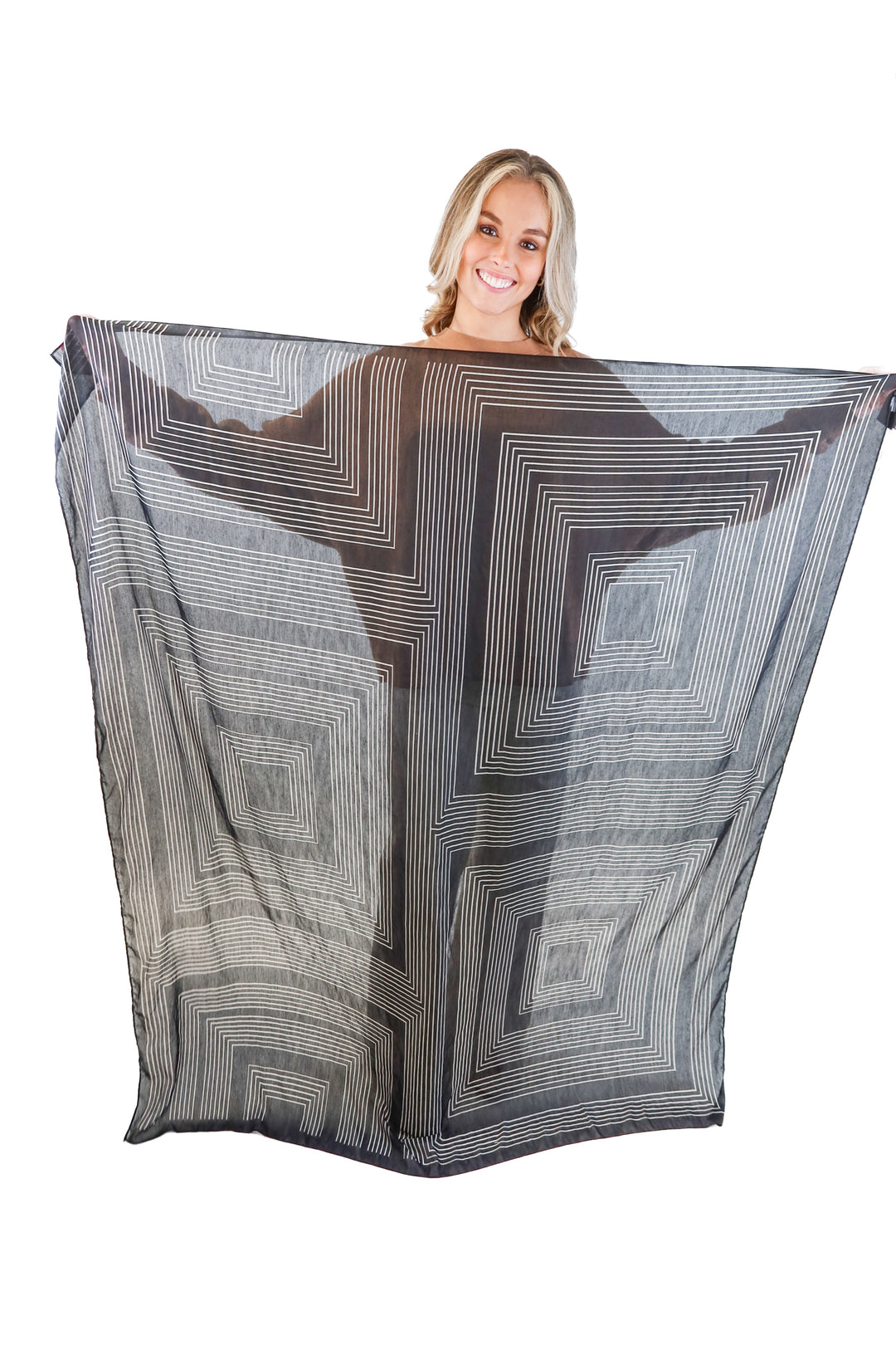 H&M black/white scarf