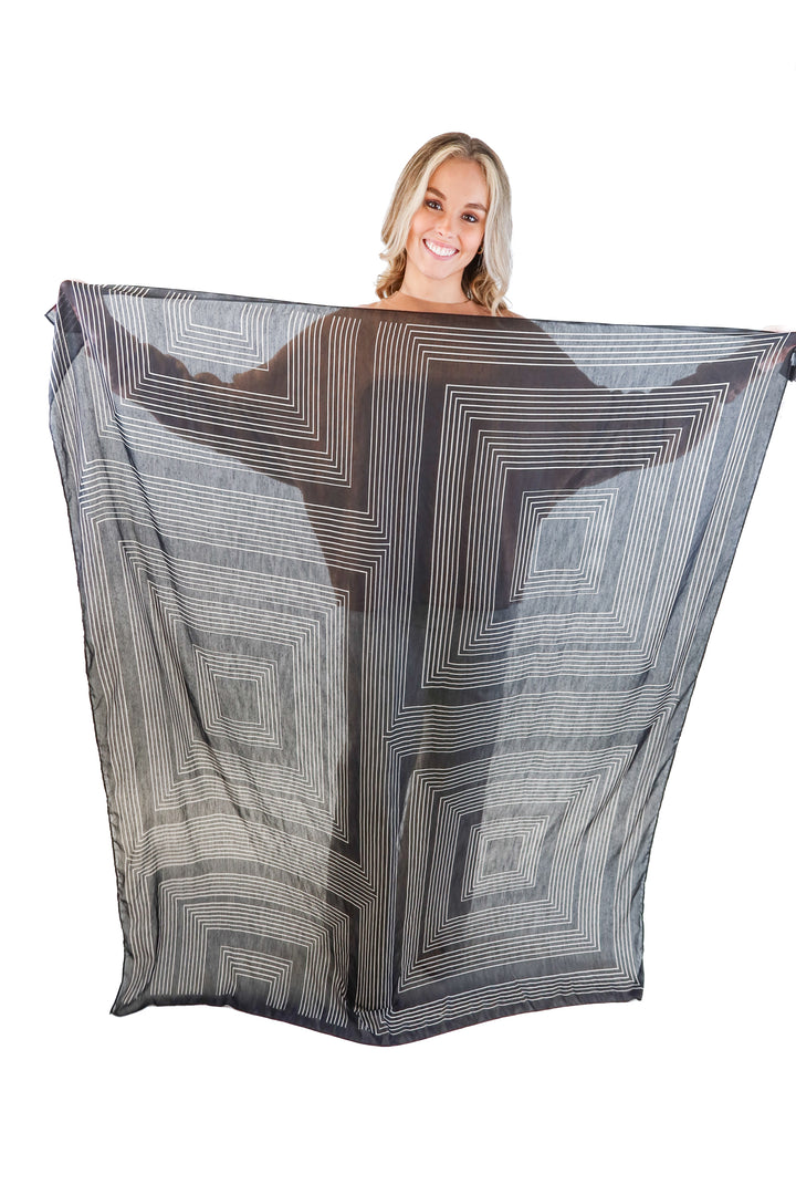H&M black/white scarf