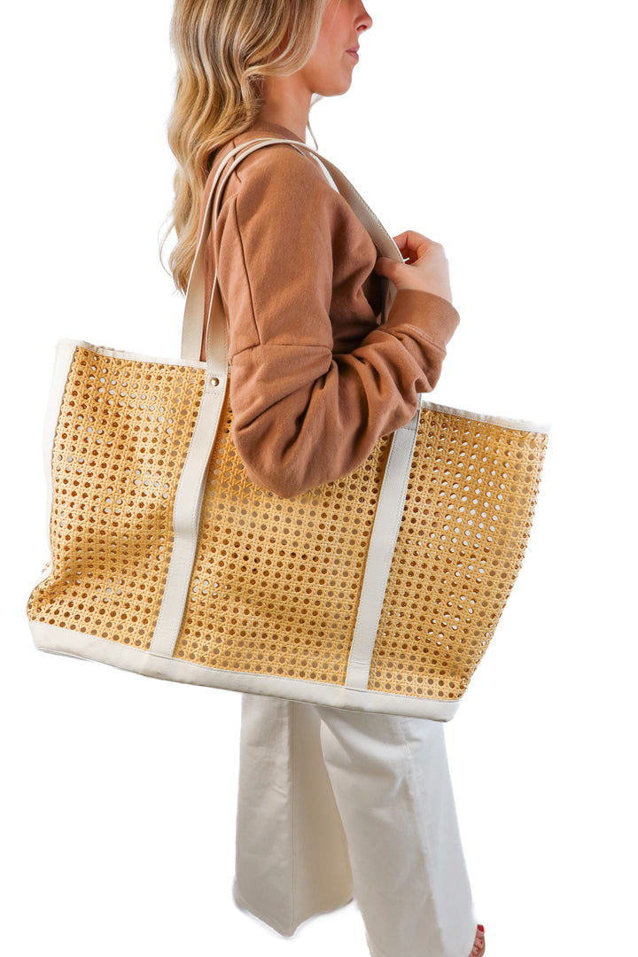 The native hat co straw tote bag (retail $98)