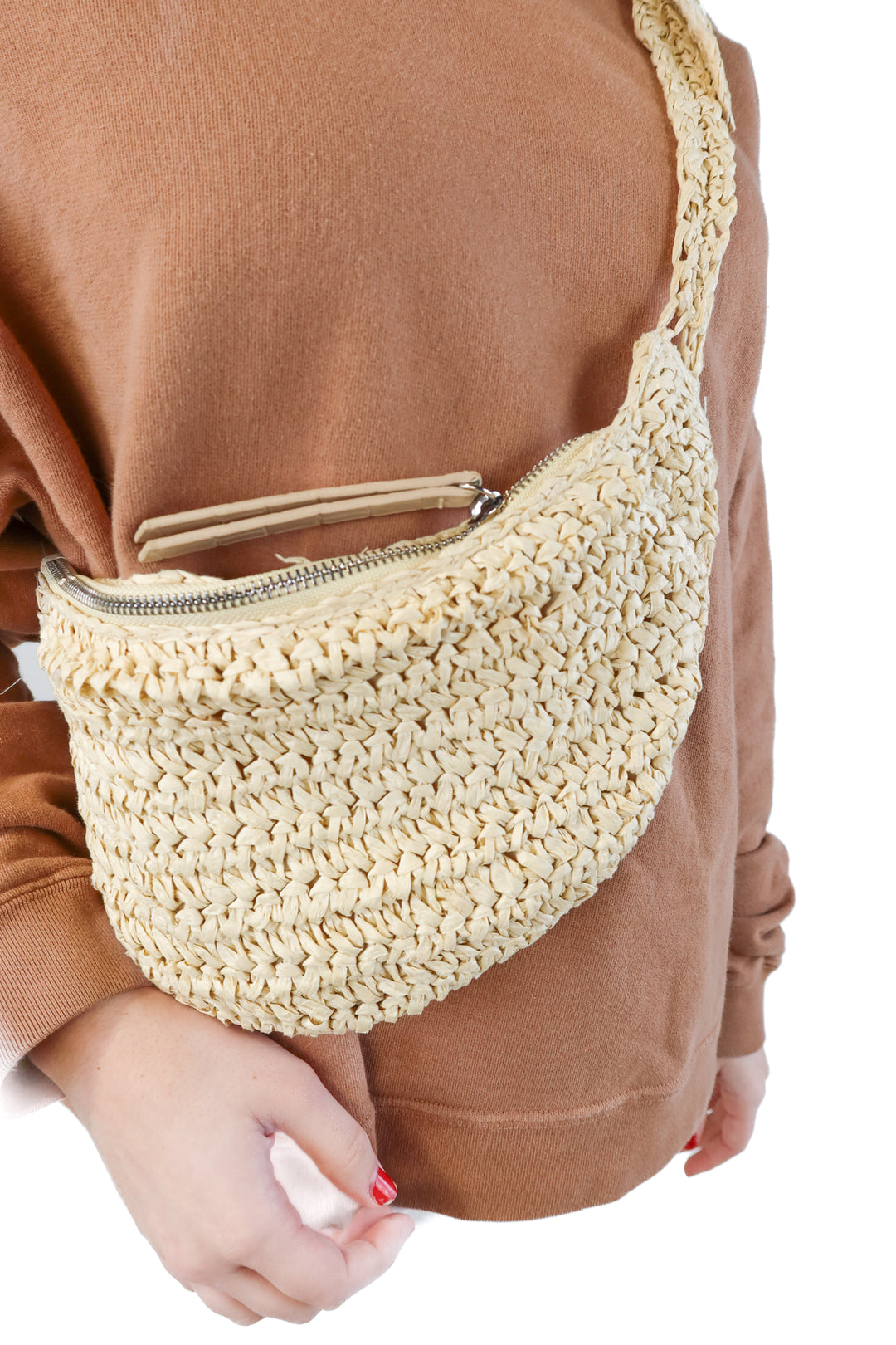 Topshop large rattan bag