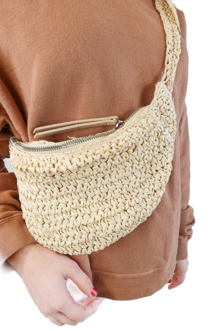 Topshop large rattan bag