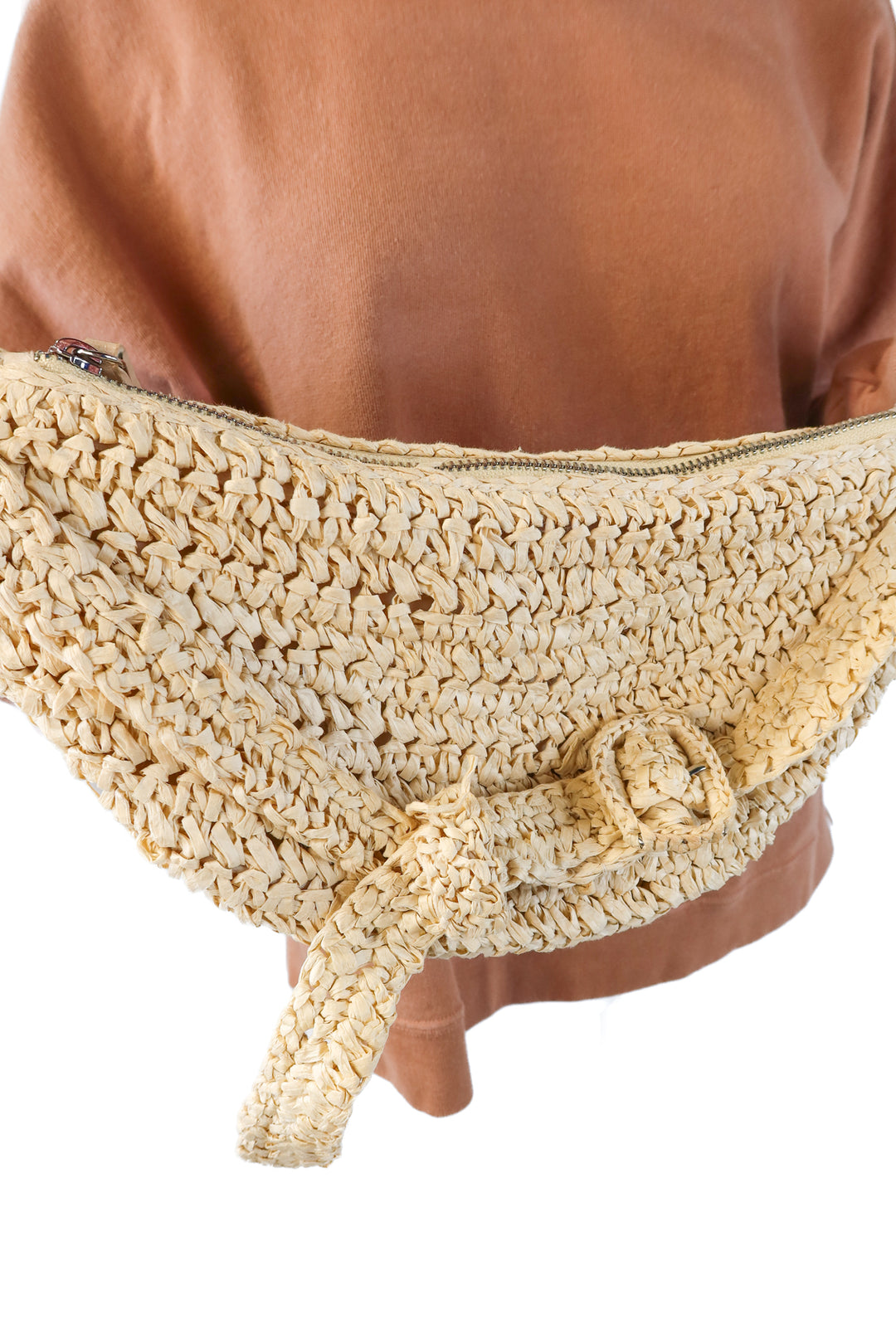 Topshop large rattan bag