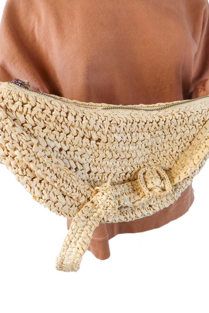 Topshop large rattan bag
