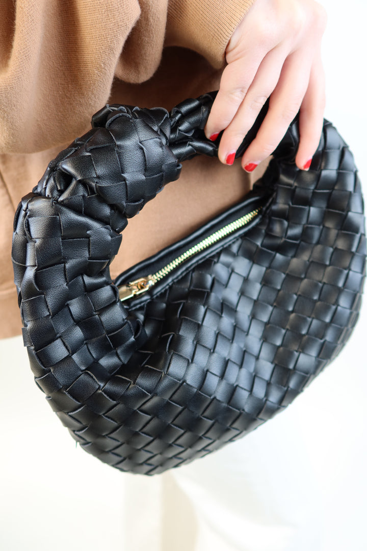 Urban expressions black woven bag NWOT