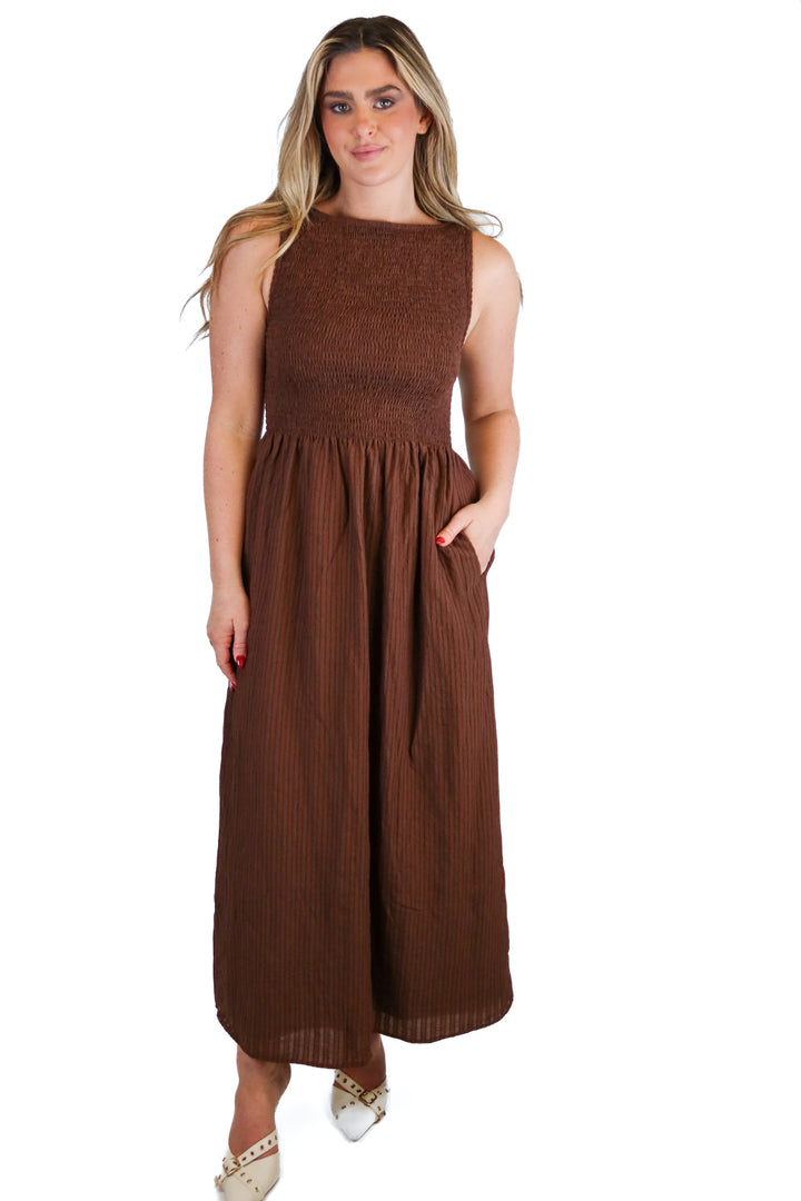 hill house brown Cosima Nap dress (xs; retail $198)