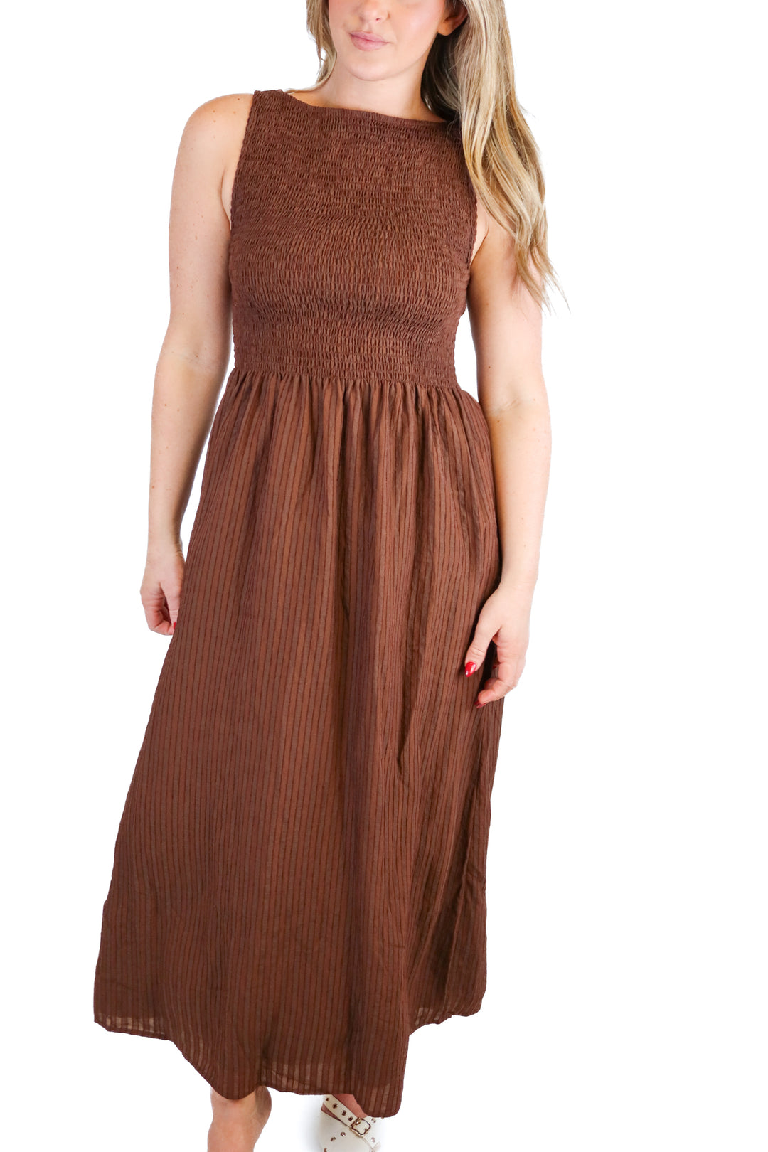 hill house brown Cosima Nap dress (xs; retail $198)