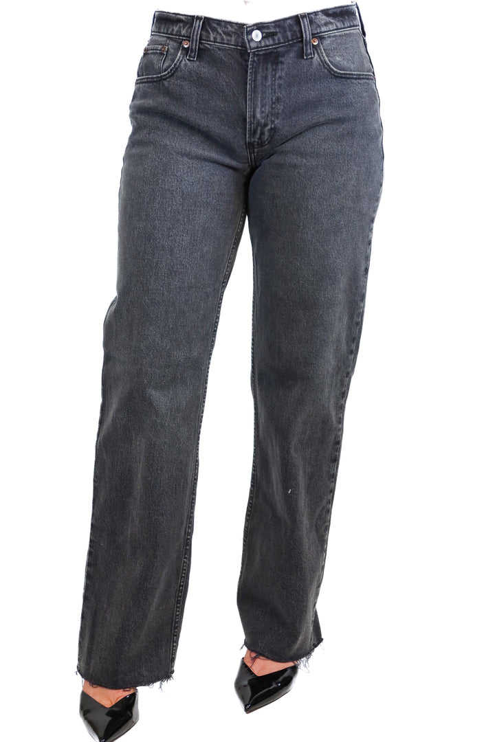 abercrombie black the baggy low rise jeans (26/2R)