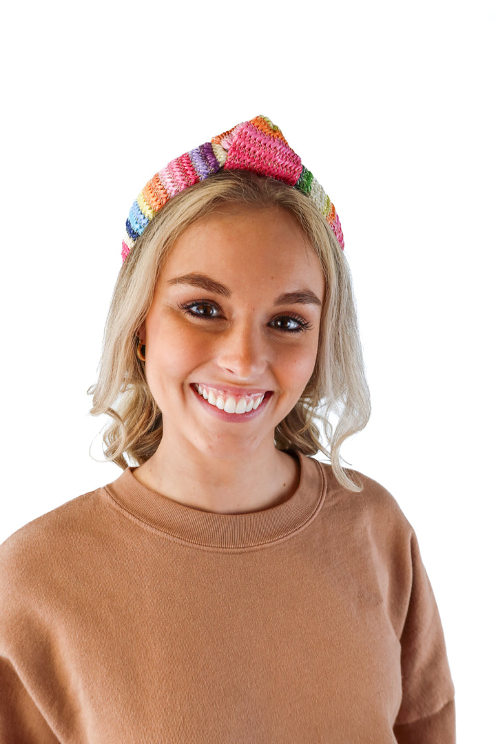 Nahmu colorful raffia headband
