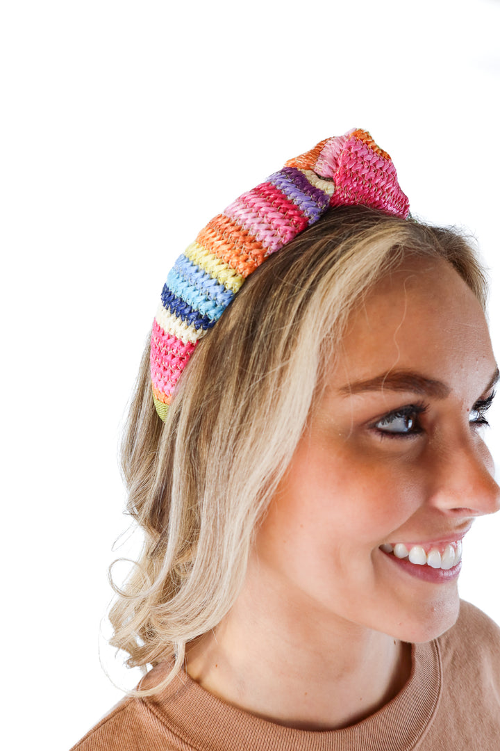Nahmu colorful raffia headband