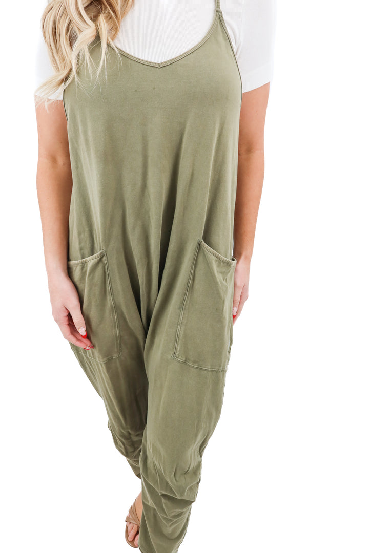 free people green lounge jumper (s; retail $118)