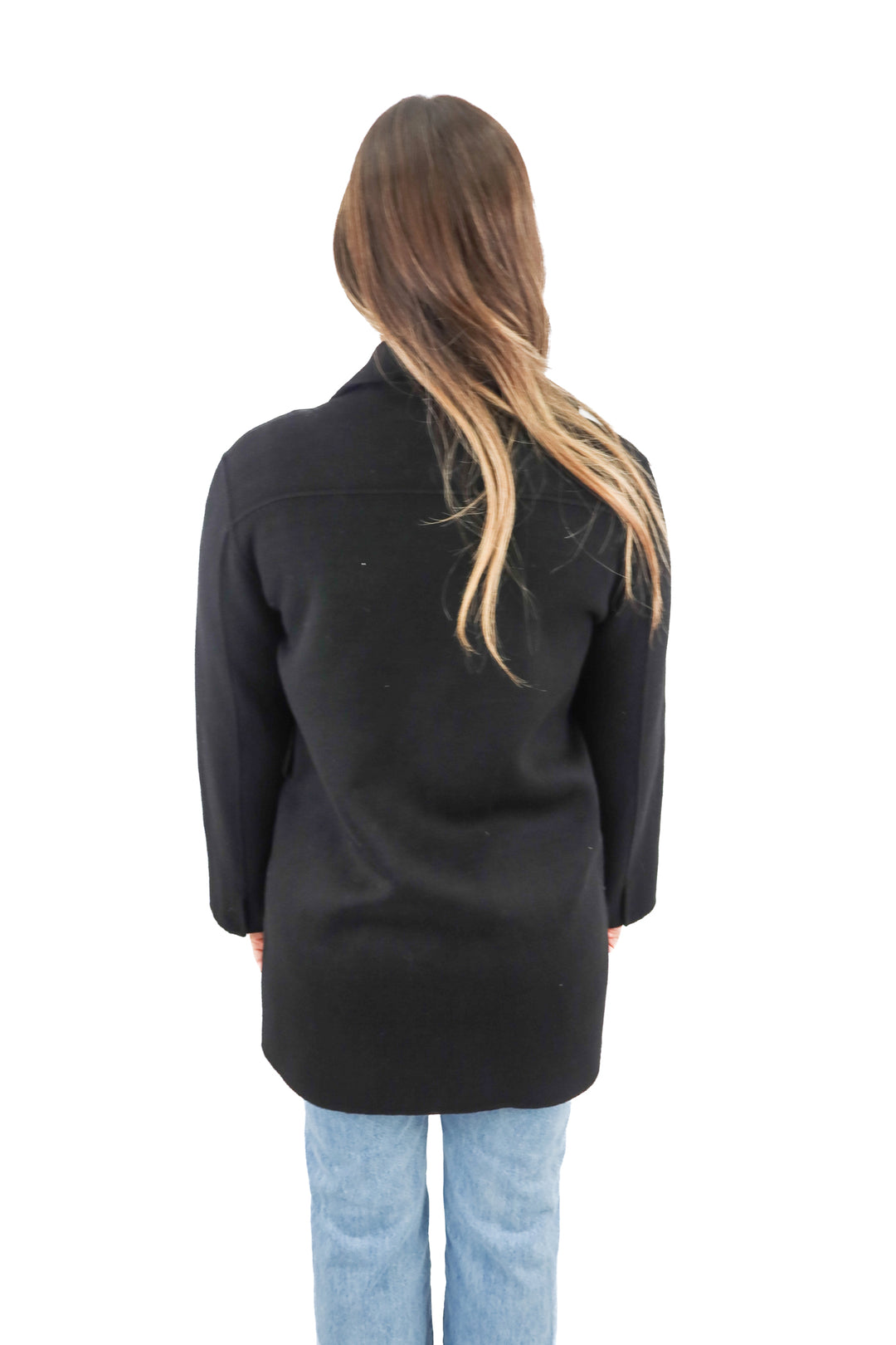 maje black wool jacket (36; retail $740)
