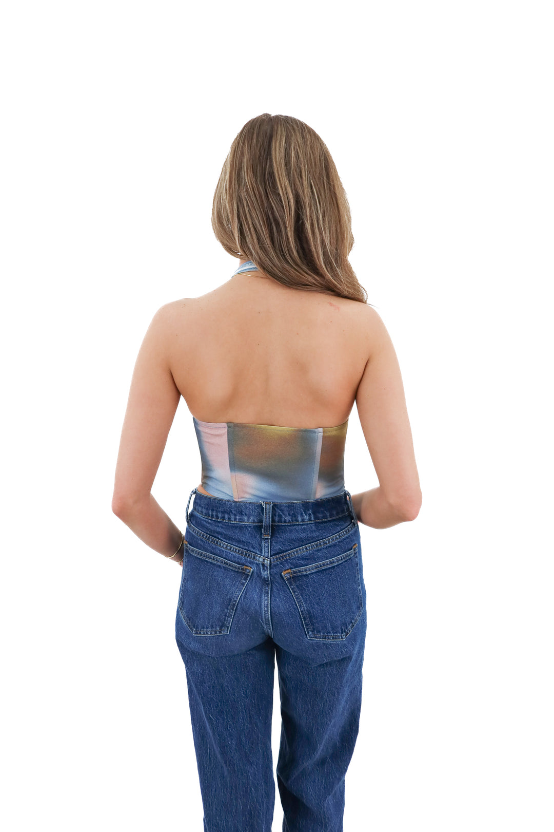 miaou tie dye halter top (xs; retail $175)
