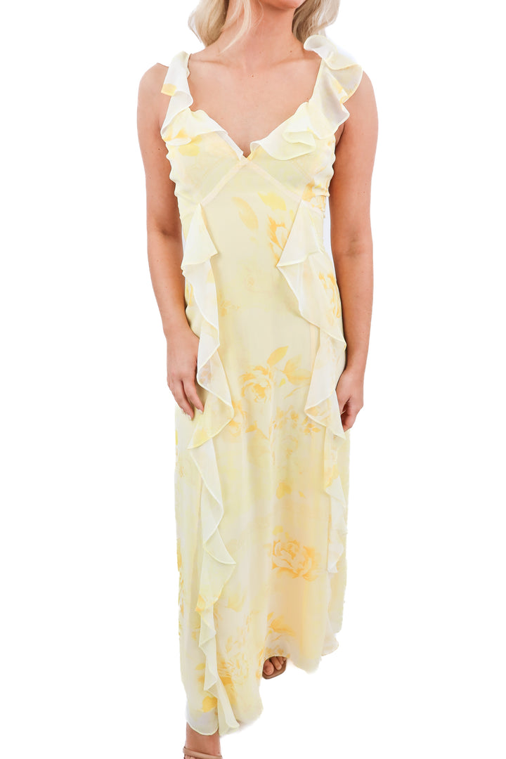 gianni bini yellow floral maxi dress (2)