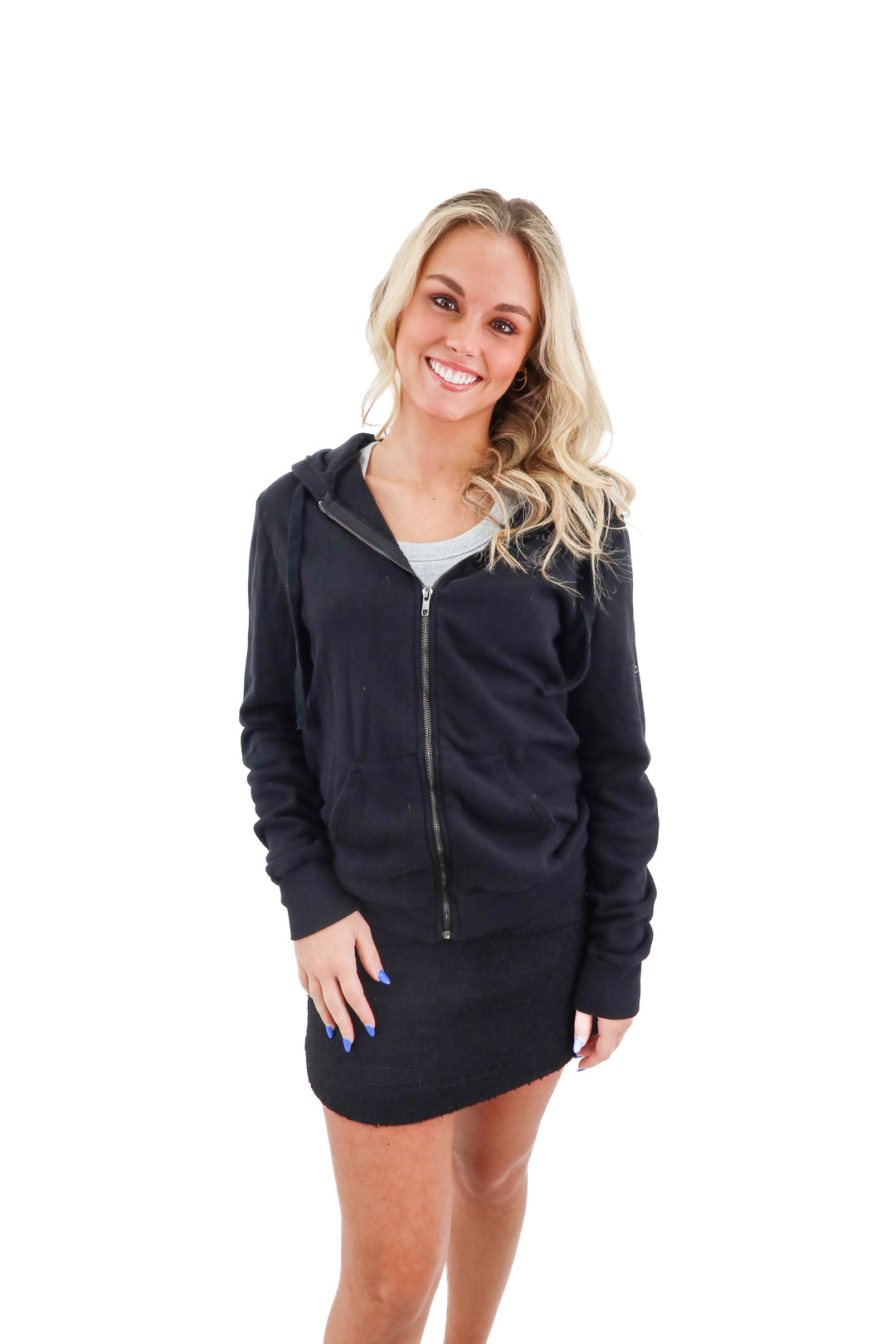 Bottlerock black full zip sweatshirt (M)