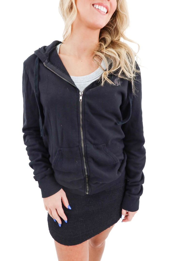 Bottlerock black full zip sweatshirt (M)