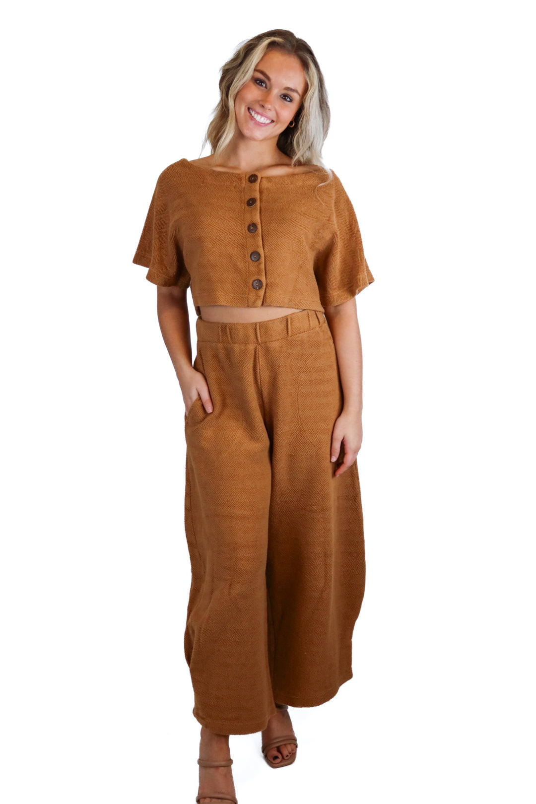 FP Beach Cocoa Brown Set (S; retail $128)