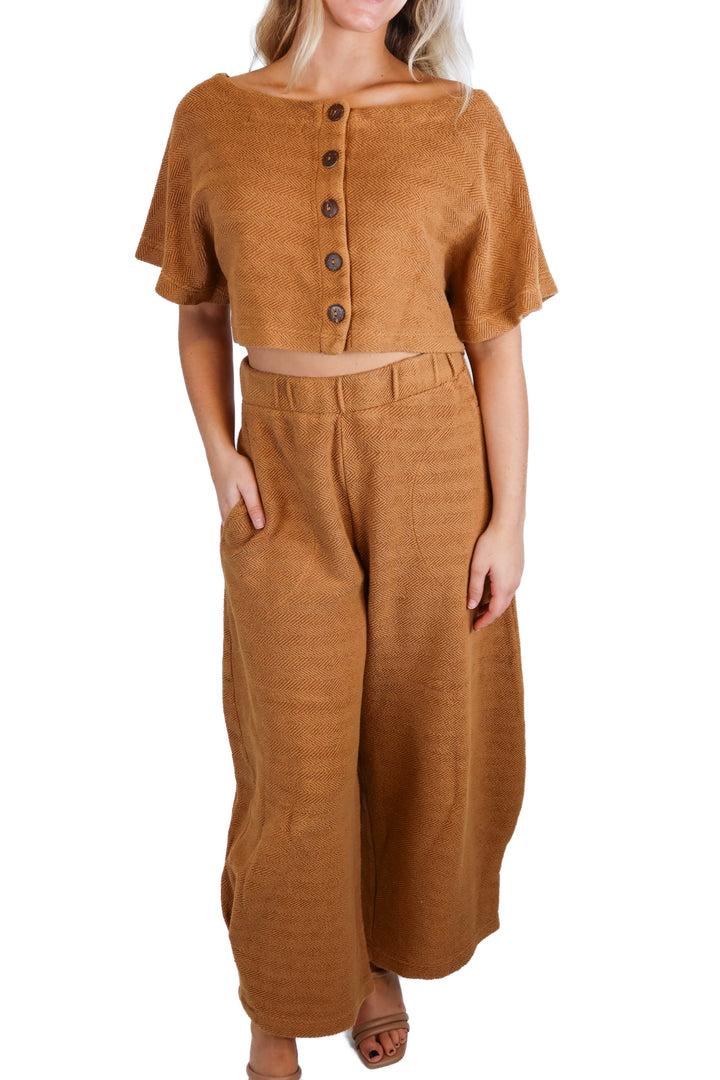 FP Beach Cocoa Brown Set (S; retail $128)
