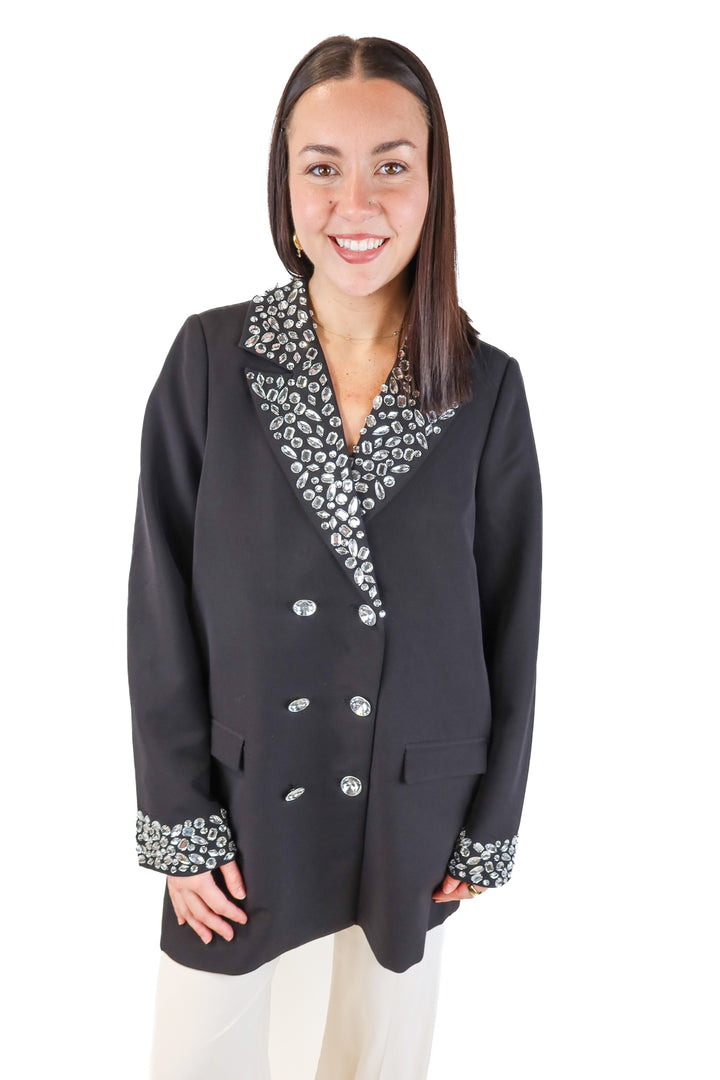Show Me Your Mumu Blazer dress with Rhinestone Details (L; retail $228)